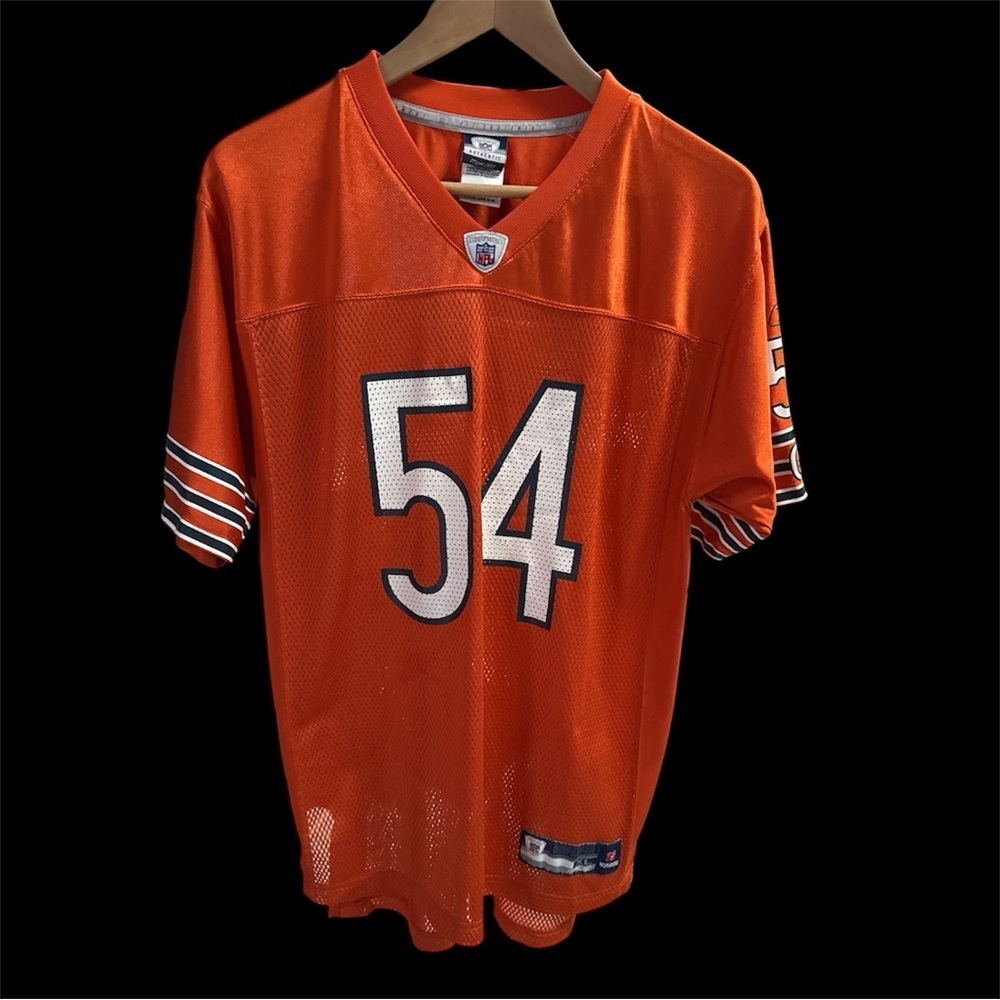 NFL Reebok Youth XL Chicago Bears Brian Urlacher 54 Jersey Orange